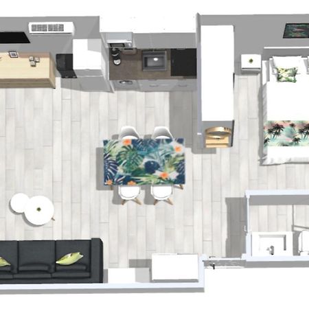 Roses Apartments Tropical Loft Vista Mar Lateral Eksteriør bilde